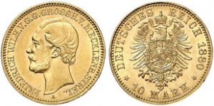 Zwei Goldene Münze für Auktionen